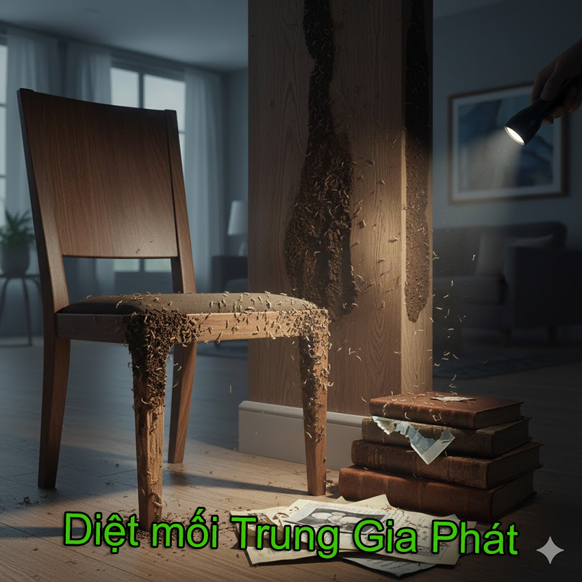 Mối là nguyên nhân chính phá hoại các vật dụng gỗ và giấy trong nhà. Mối là nguyên nhân chính phá hoại các vật dụng gỗ và giấy trong nhà.